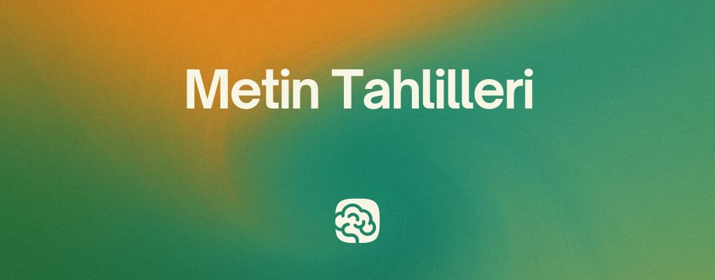 Metin Tahlilleri CS101